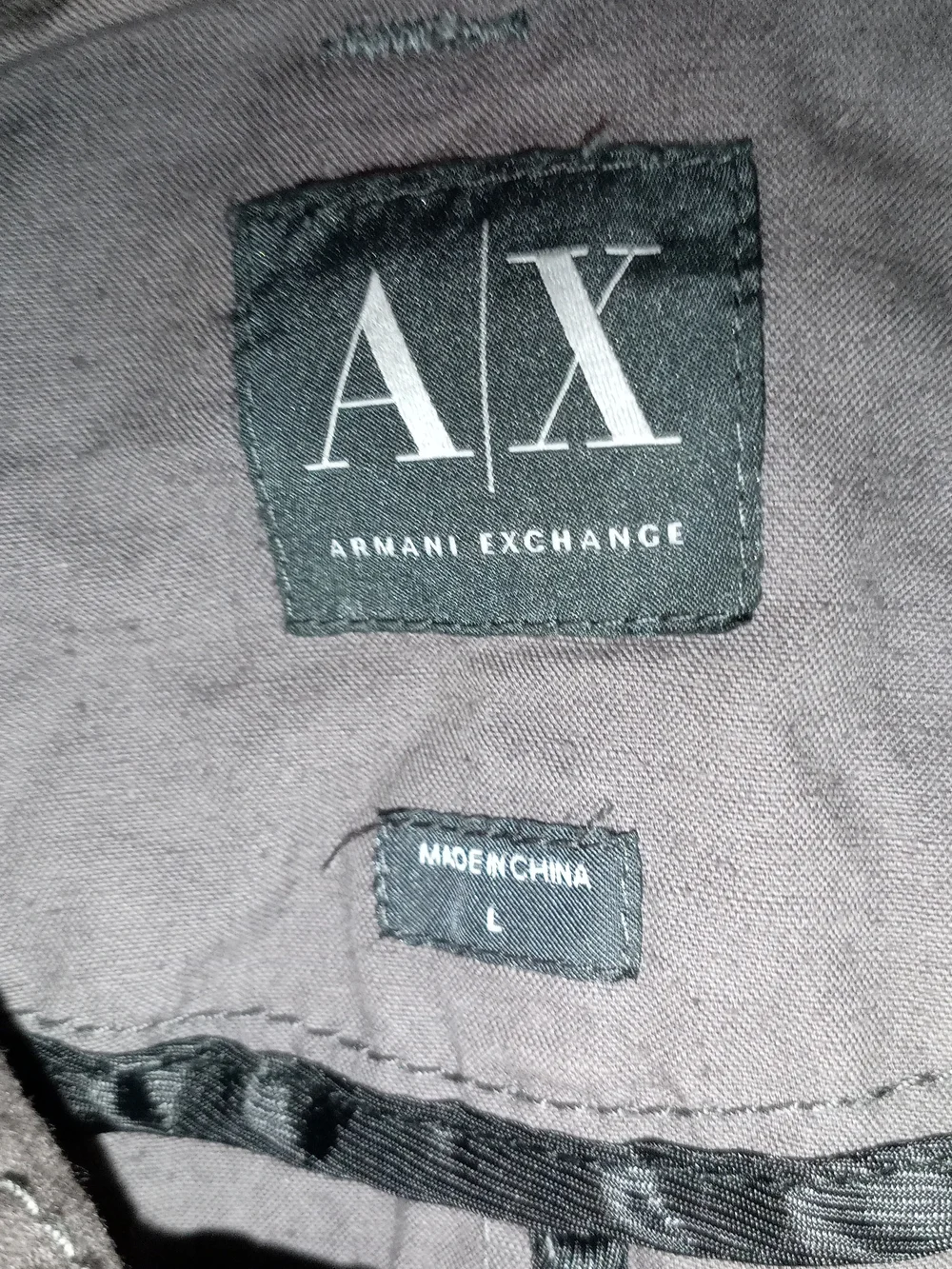Armani Exchange Men's Military Field Jacket in Light Gray